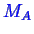 \bgroup\color{blue}$ M_A$\egroup