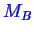 \bgroup\color{blue}$ M_B$\egroup