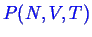 \bgroup\color{blue}$ P(N,V,T)$\egroup