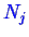 \bgroup\color{blue}$ N_j$\egroup