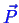 \bgroup\color{blue}$ \vec{P}$\egroup