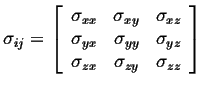 $\displaystyle \input{equations/stress-matrix}$