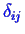\bgroup\color{blue}$ \delta_{ij}$\egroup