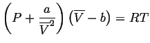$\displaystyle \input{equations/vdw-gas}$