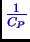 \bgroup\color{blue}$ \frac{1}{C_P}$\egroup