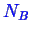 \bgroup\color{blue}$ \ensuremath{N_{B}}$\egroup