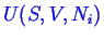 \bgroup\color{blue}$ U(S,V,N_i)$\egroup