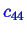 \bgroup\color{blue}$ c_{44}$\egroup