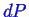 \bgroup\color{blue}$ dP$\egroup