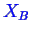 \bgroup\color{blue}$ X_B$\egroup