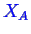 \bgroup\color{blue}$ X_A$\egroup