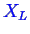 \bgroup\color{blue}$ X_L$\egroup