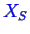 \bgroup\color{blue}$ X_S$\egroup