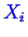 \bgroup\color{blue}$ X_i$\egroup