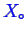 \bgroup\color{blue}$ \ensuremath{{X}_\circ}$\egroup