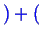 \bgroup\color{blue}$\displaystyle ) + ($\egroup