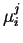 $\mu_i^j$