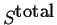$ \ensuremath{{S}^{\mbox{total}}}$