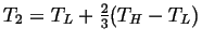 $ T_2 = T_L + \frac{2}{3}(T_H - T_L)$