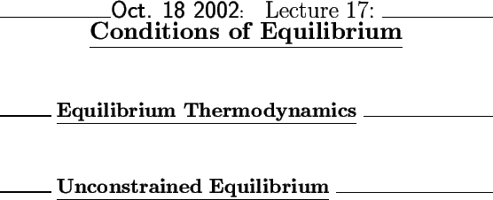 \begin{center}\vbox{\input{lectures/L17_outline}
}\end{center}