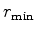 $ r_{\text{min}}$