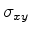 $ \sigma_{xy}$
