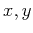 $ x,y$