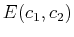 $ E(c_1, c_2)$