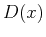 $ D(x)$