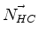 $\displaystyle \vec{N_{HC}}$
