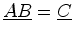 $ \mat {A} \mat {B} = \mat {C}$