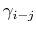 $ \gamma_{i-j}$