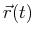 $ \vec{r}(t)$