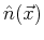 $ \hat{n}(\vec{x})$