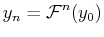 $\displaystyle y_n = {\mathcal{F}}^n(y_0)
$