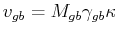 $ v_{gb} = M_{gb} \gamma_{gb} \kappa$