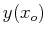 $ y(x_o)$