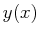 $ y(x)$