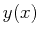 $ y(x)$