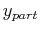 $ y_{part}$