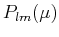 $ P_{lm}(\mu)$