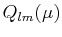$ Q_{lm}(\mu)$