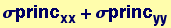 &sigma;princ_xx + &sigma;princ_yy