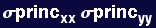 &sigma;princ_xx &sigma;princ_yy