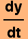 dy/dt