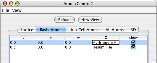 Basis atom Screenshot