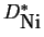 $ D^*_{\mbox{Ni}}$