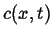 $ c(x,t)$