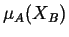 $ \mu_A(X_B)$