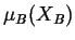 $ \mu_B(X_B)$